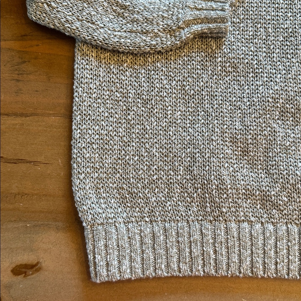 LOFT Women's Textured Green Cardigan - Picture 9 of 11